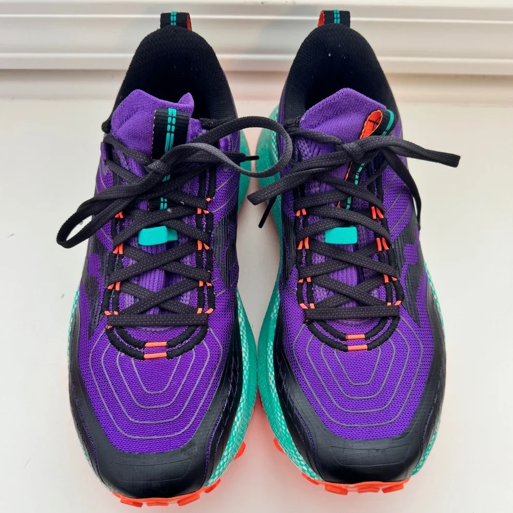 Saucony Endorphin Trail Women's Shoes – Purple / Teal "Concord Jade" Size US 9 - Picture 4 of 9